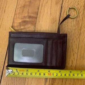 Purple Fossil Card Case Wallet